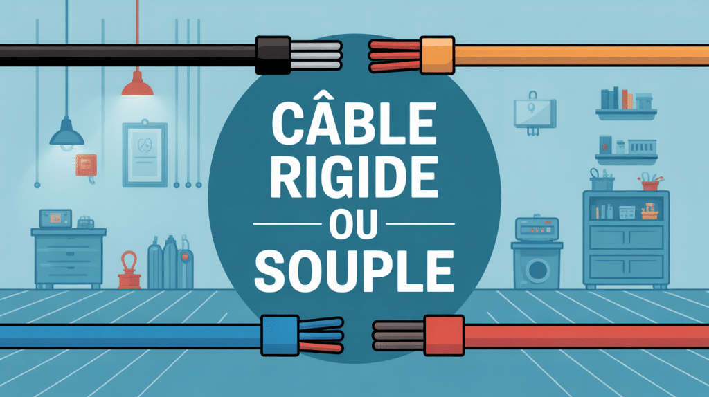 comparaison cable rigide ou souple dans une installation électrique