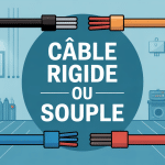comparaison cable rigide ou souple dans une installation électrique