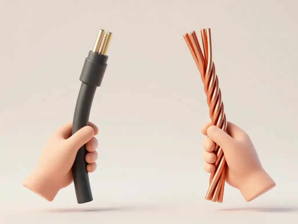 schéma cable rigide ou souple structure conducteur