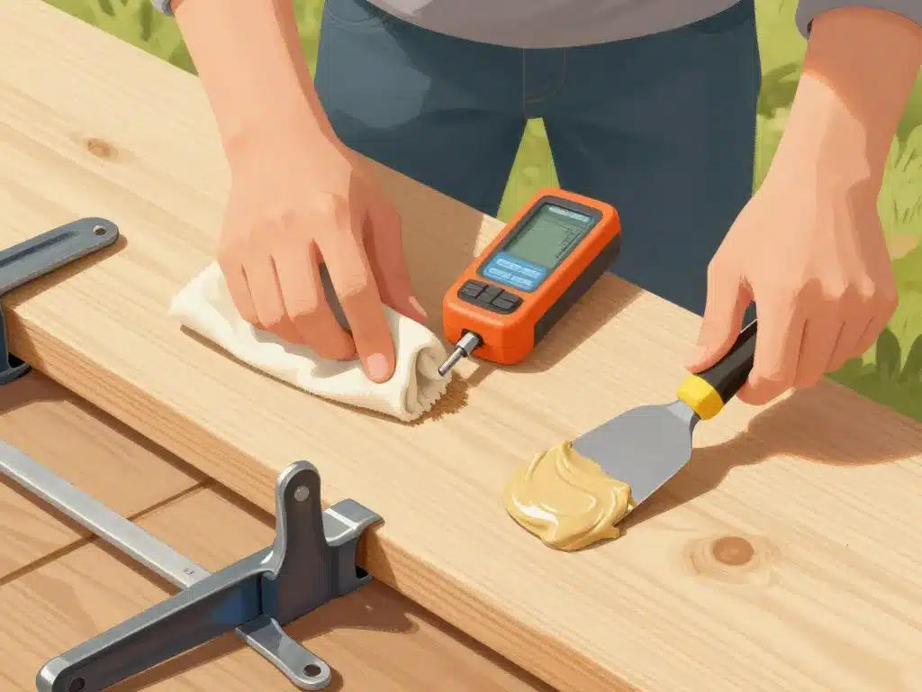 préparation et application colle pour bois exterieur méthode