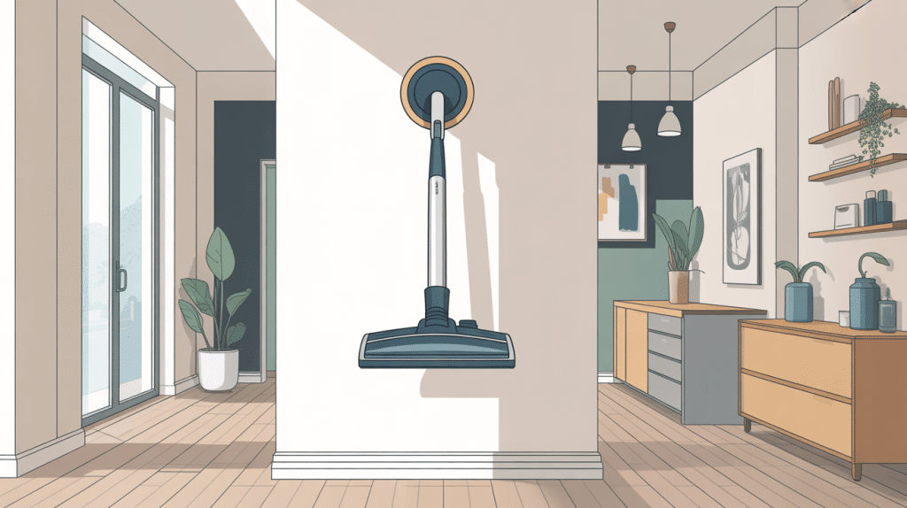Comment fixer un aspirateur Rowenta au mur image support mural design