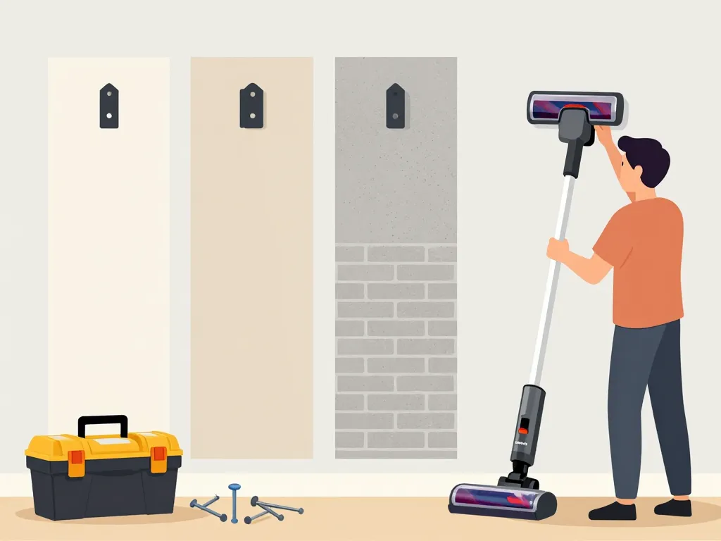 Comment fixer un aspirateur Rowenta au mur illustration préparation