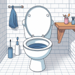 illustration démonter chasse d'eau bouton poussoir moderne