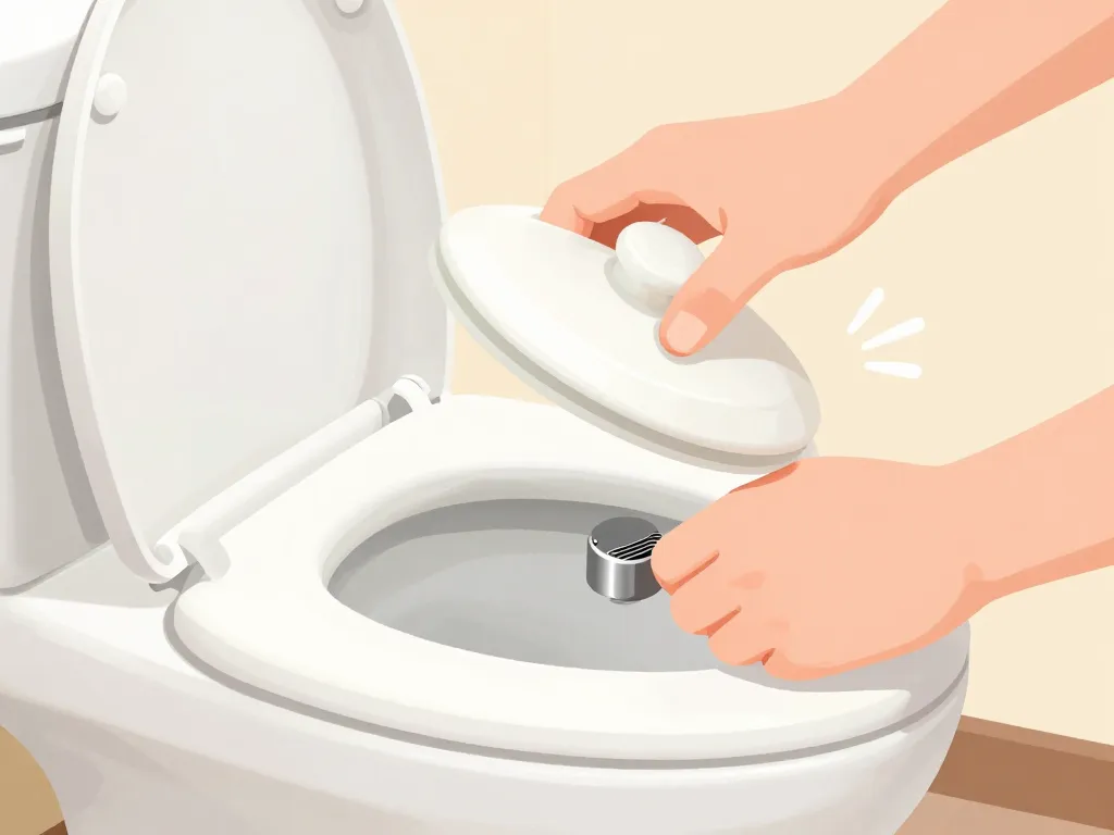 retirer couvercle démonter chasse d'eau bouton poussoir