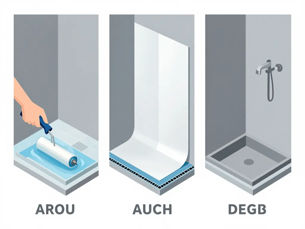 différents systèmes douche italienne étanchéité