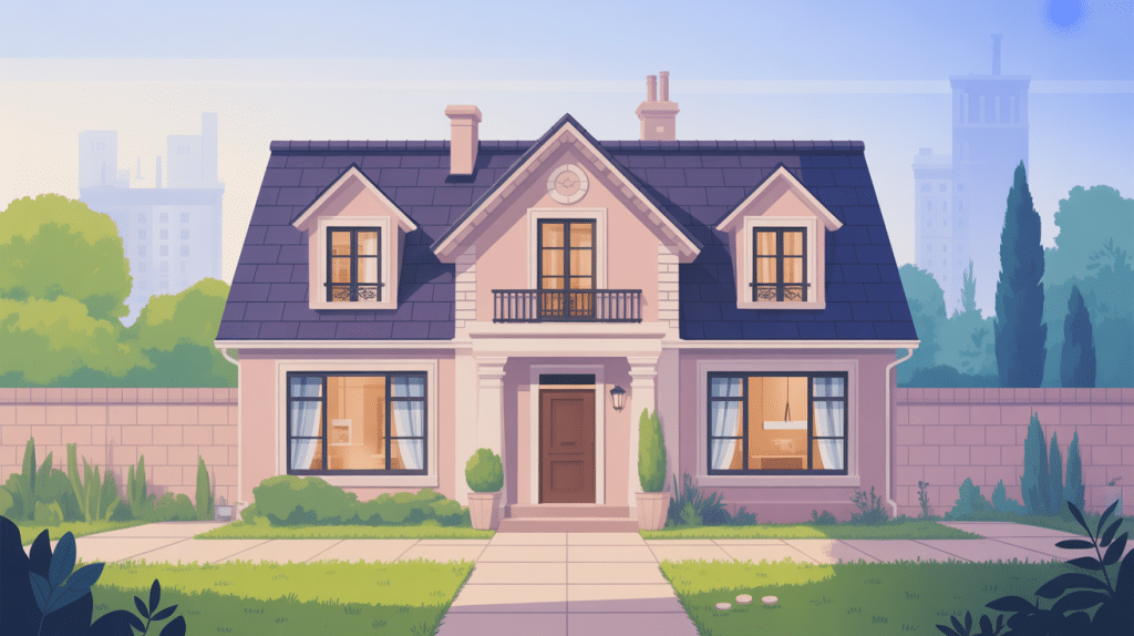 Façade avec système complet enduit sur polystyrène extérieur