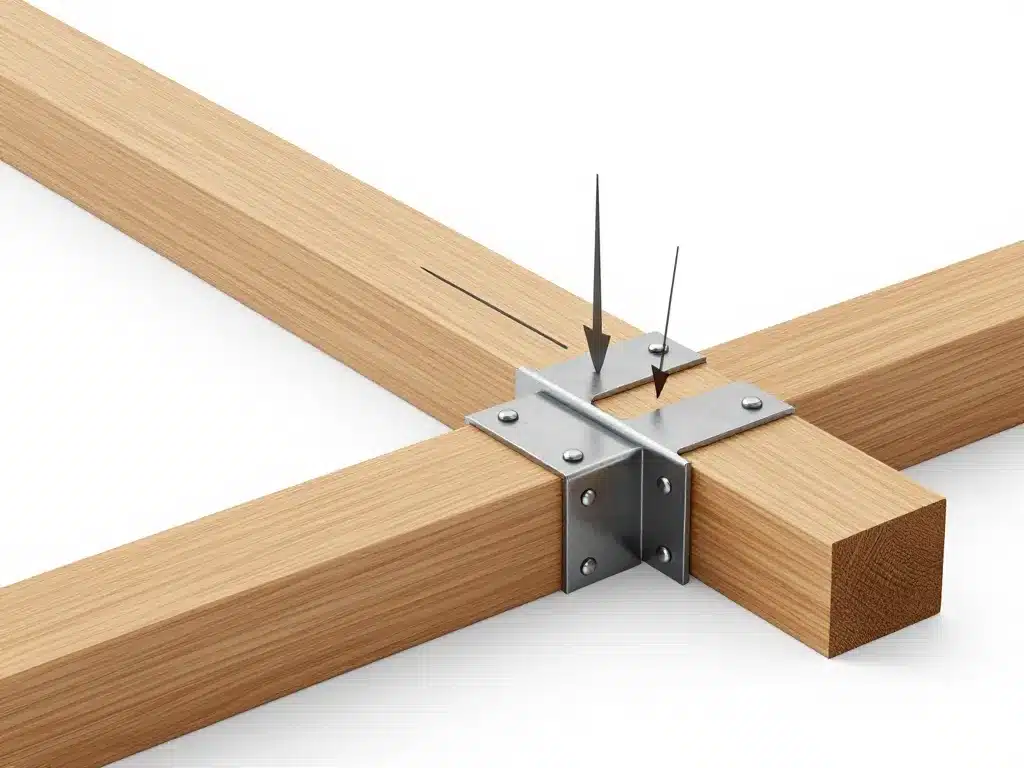 equerre charpente bois diagramme conceptuel forces