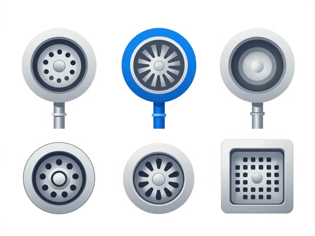 diagramme types evier vidage comparaison