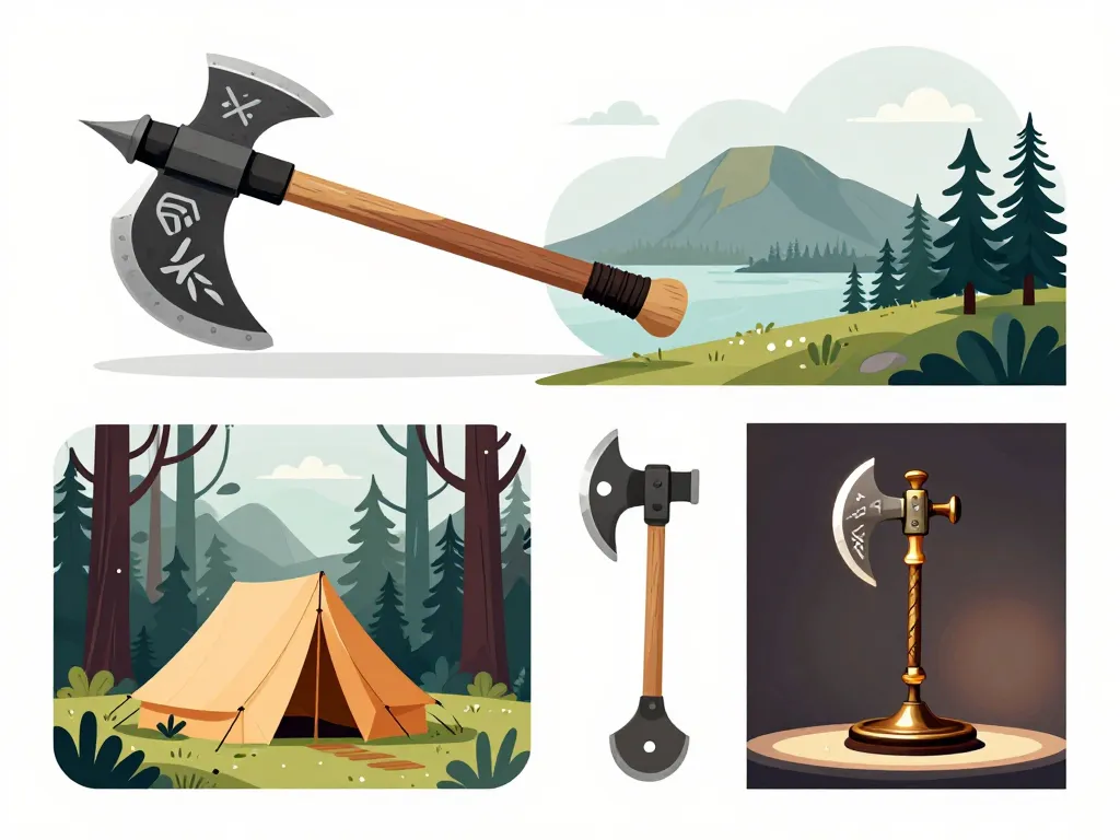 hachette viking arme historique outil bushcraft et objet décoratif