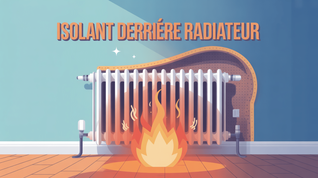 amélioration thermique avec isolant derriere radiateur