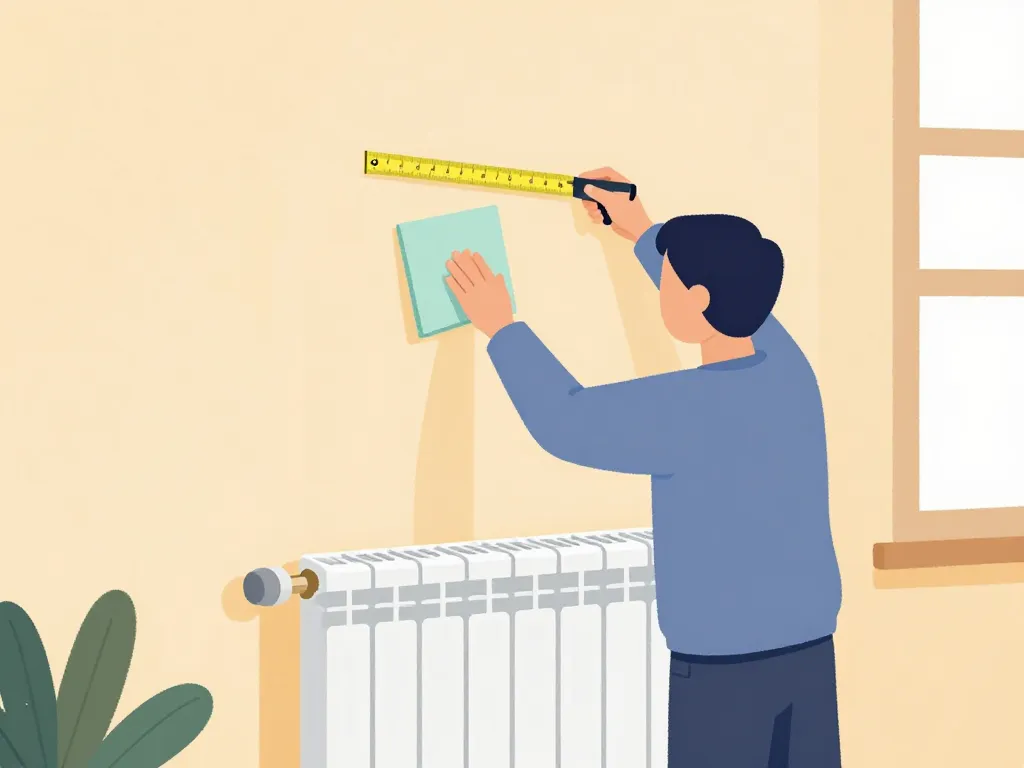 préparation mur avant isolant derriere radiateur