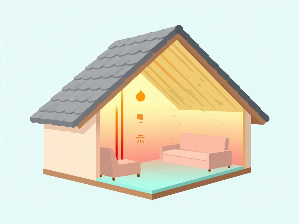 Diagramme concept épaisseur isolation combles aménageables