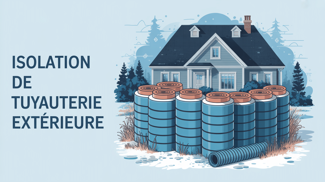 illustration isolation tuyauterie extérieure résidentiel
