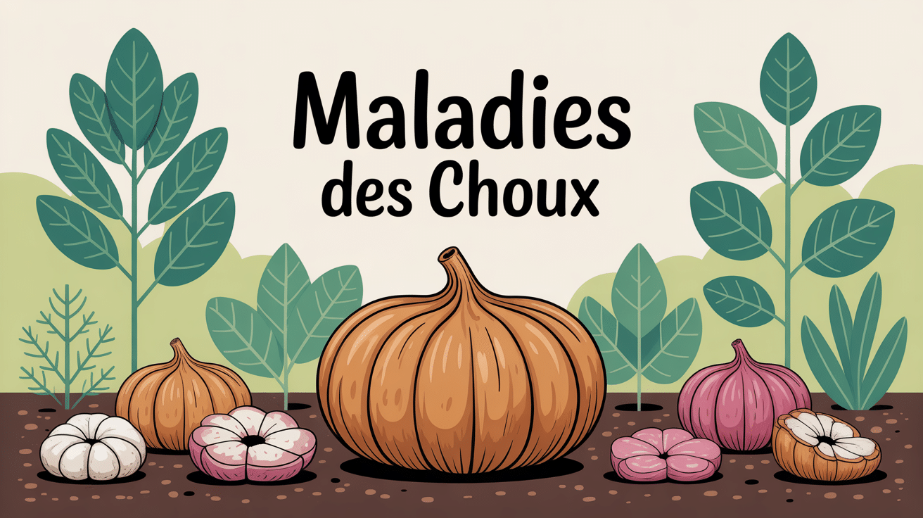 maladie des choux photos illustration pédagogique avec plusieurs symptômes