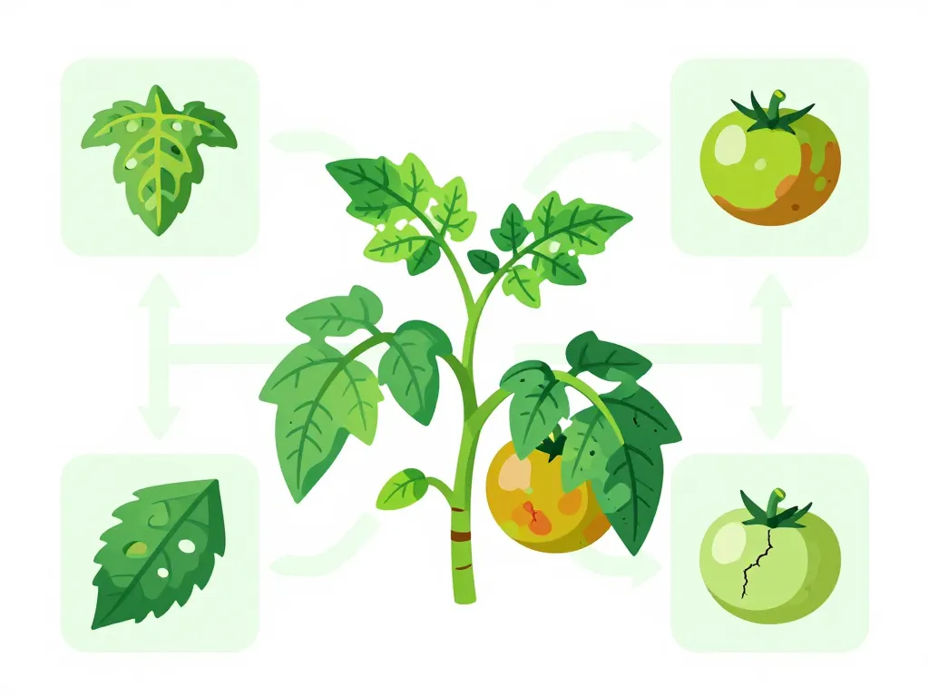 maladies de la tomate photos symptômes sur feuille tige fruit