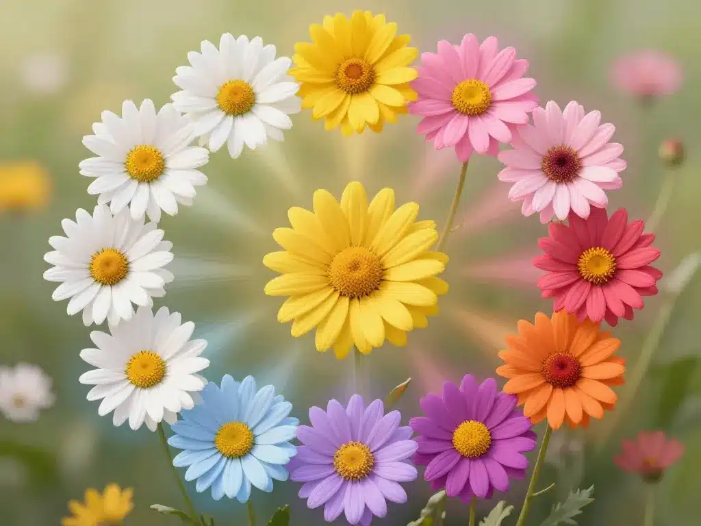 marguerite couleurs et significations visuel conceptuel