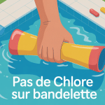 illustration pas de trace de chlore sur bandelette test piscine