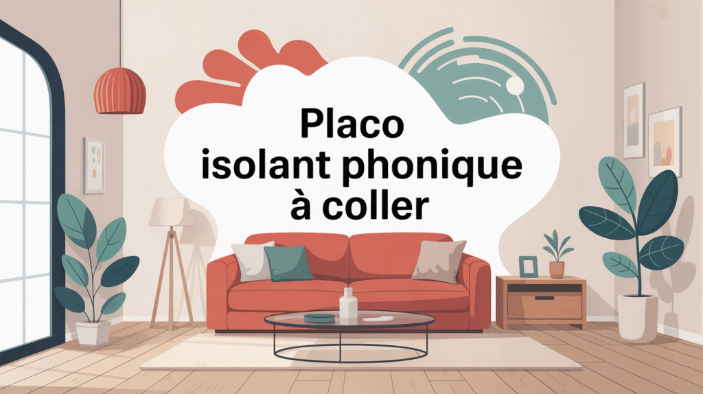 mur placo isolant phonique à coller réduction bruit