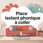 mur placo isolant phonique à coller réduction bruit