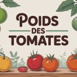 poid tomates différentes variétés sur balance