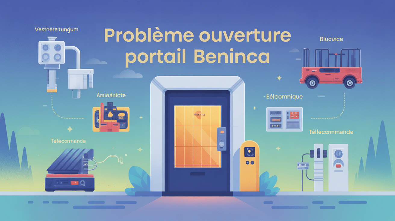 illustration des causes de problème ouverture portail beninca