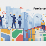 illustration plateforme proxichantier fr professionnels et clients sur chantier