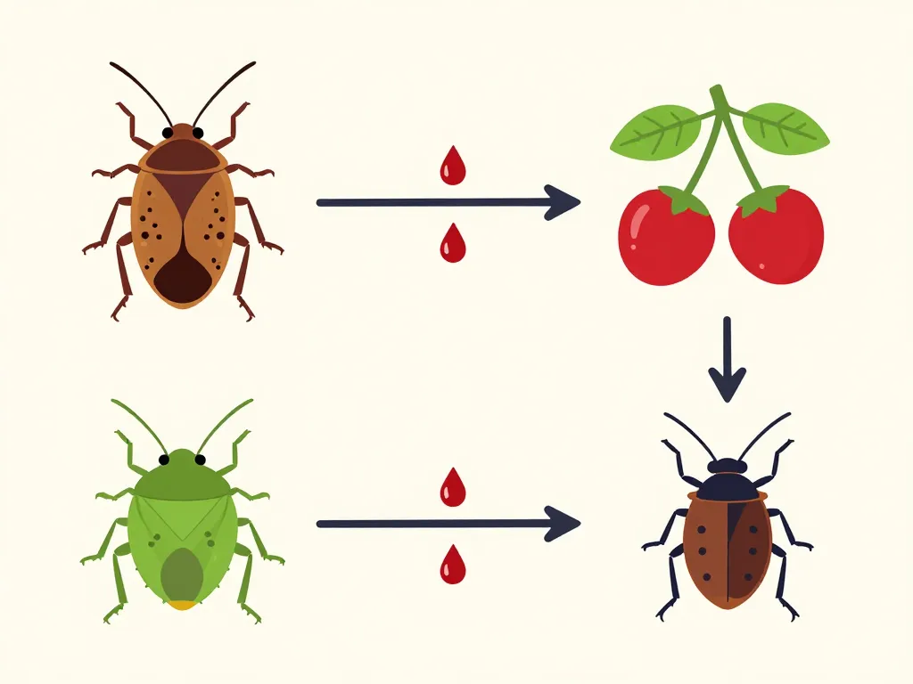 schéma que mange la punaise alimentation sang végétaux prédateurs