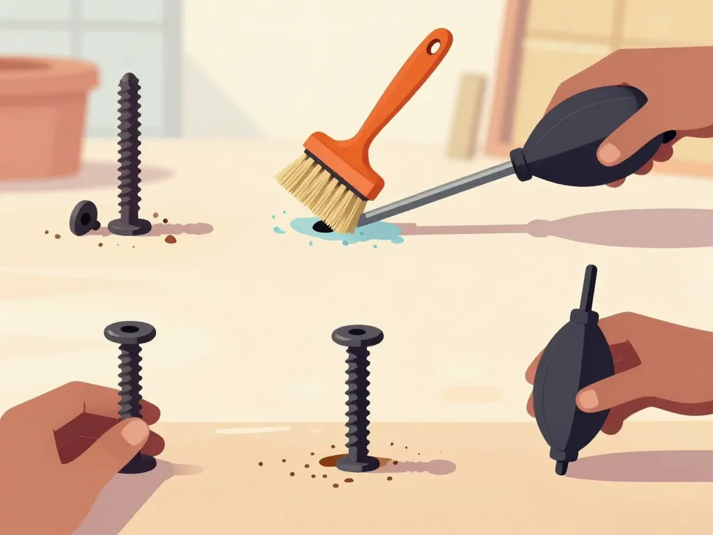 Réparation scellement chimique raté guide visuel