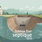 schéma fosse septique 1970 coupe maison fosse ancienne béton