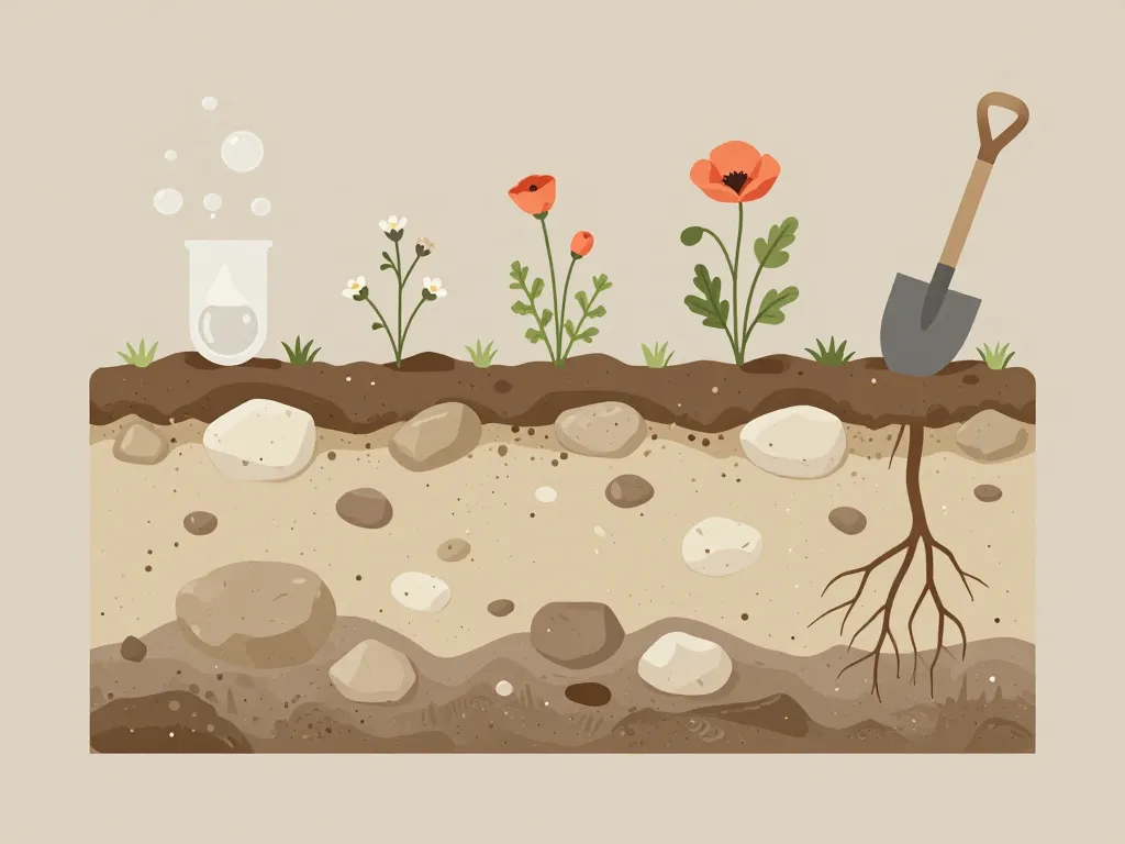 diagramme sol calcaire profil et diagnostic visuel