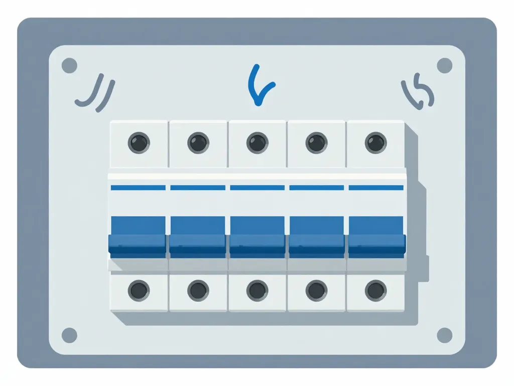 diagramme symboles disjoncteur tableau électrique