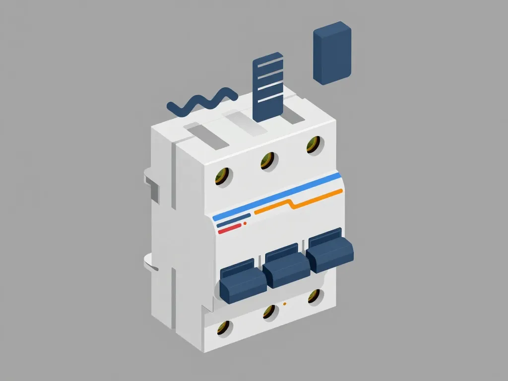 schéma symbole disjoncteur différentiel