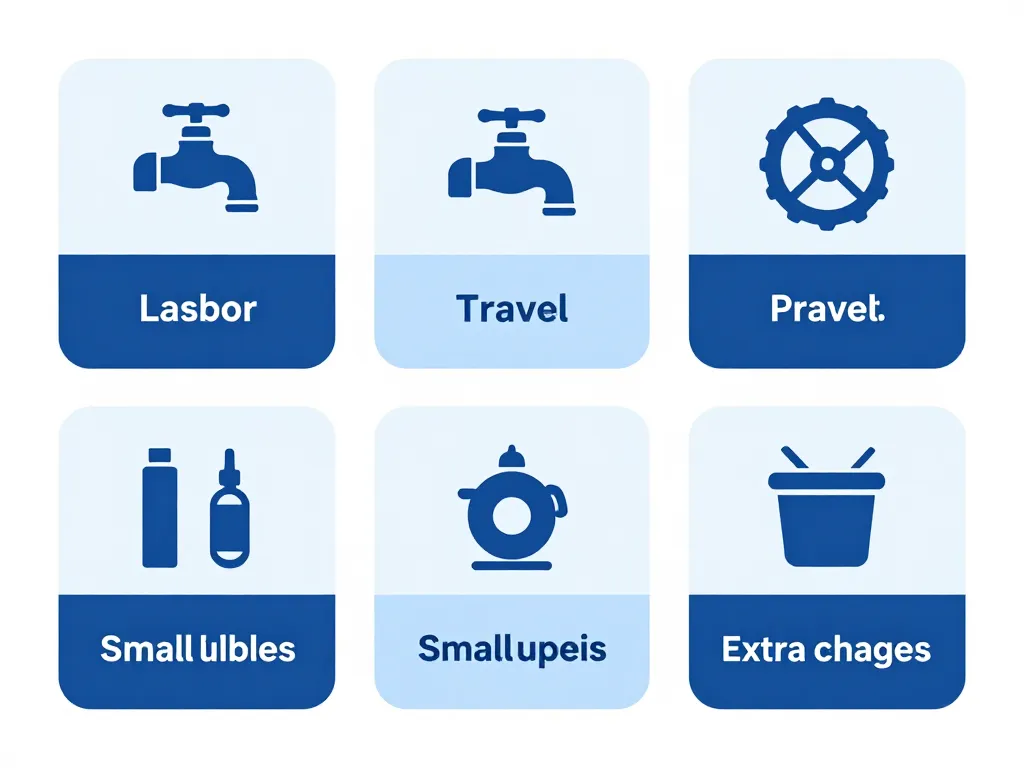 tarif plombier changement robinet diagramme des coûts