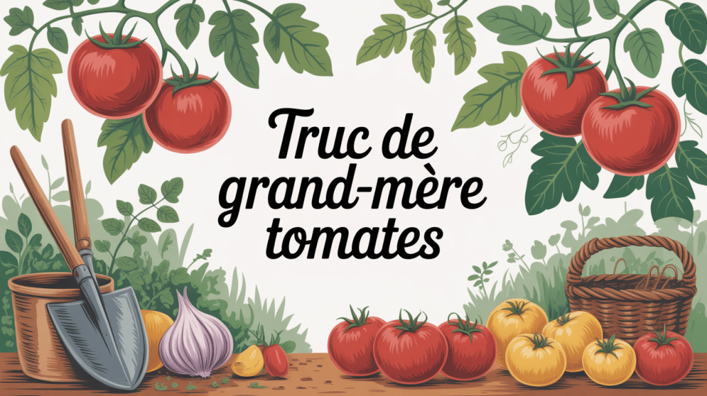 truc de grand-mère pour avoir de belles tomates illustration potager