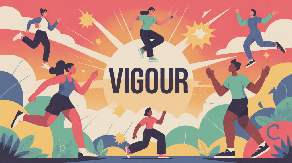 Illustration vigour energie vitalite clarte mentale