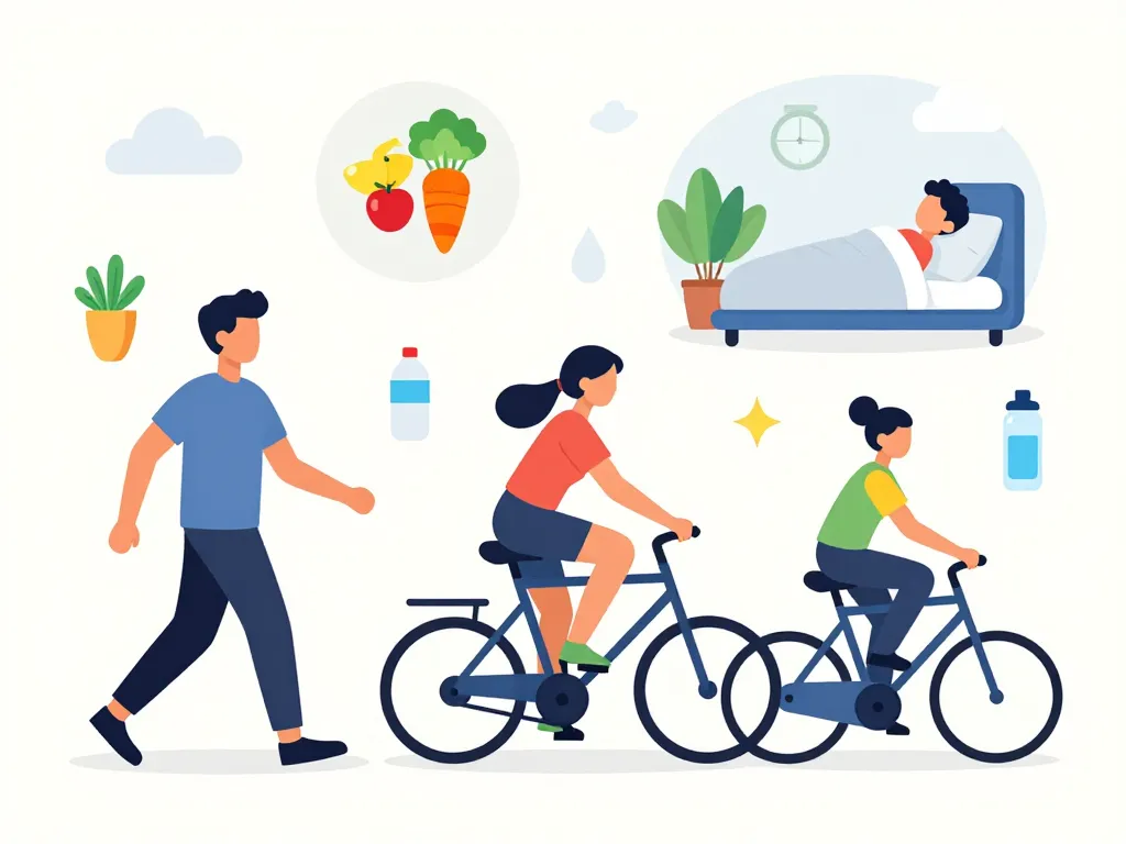 Scène vigour routines physiques saines