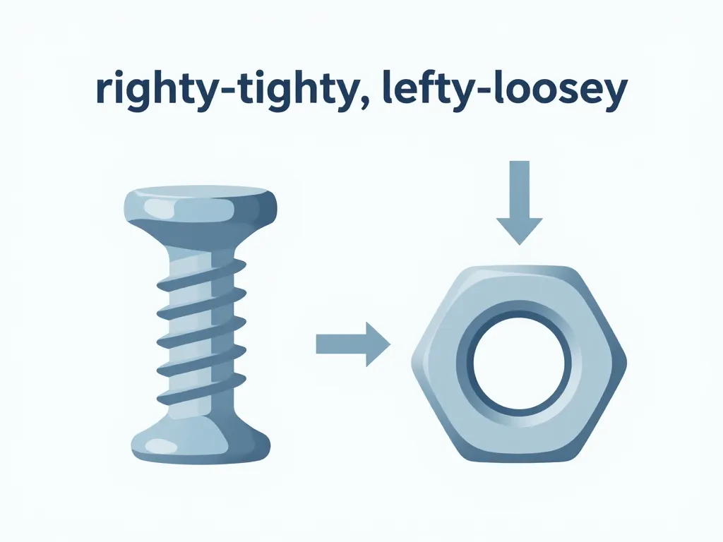 visser sens schema vis et écrou