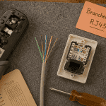 branchement rj45 câble ethernet outils