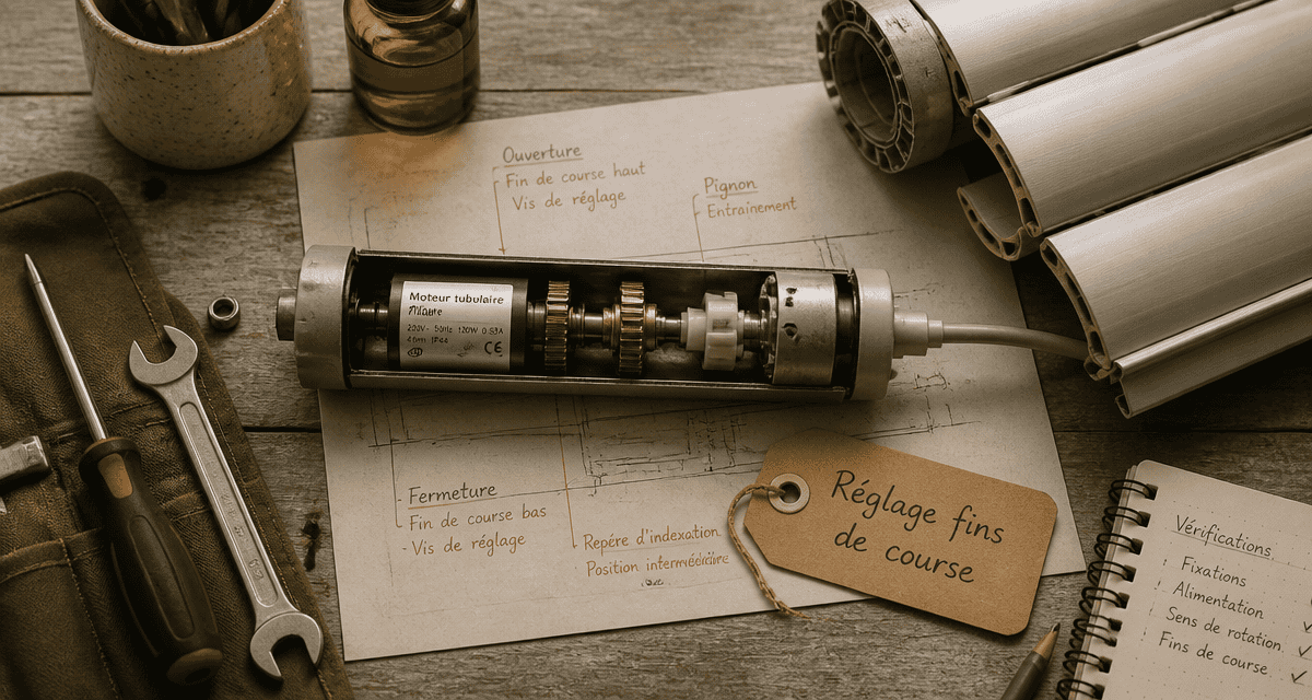 comment régler un volet roulant moteur et outils