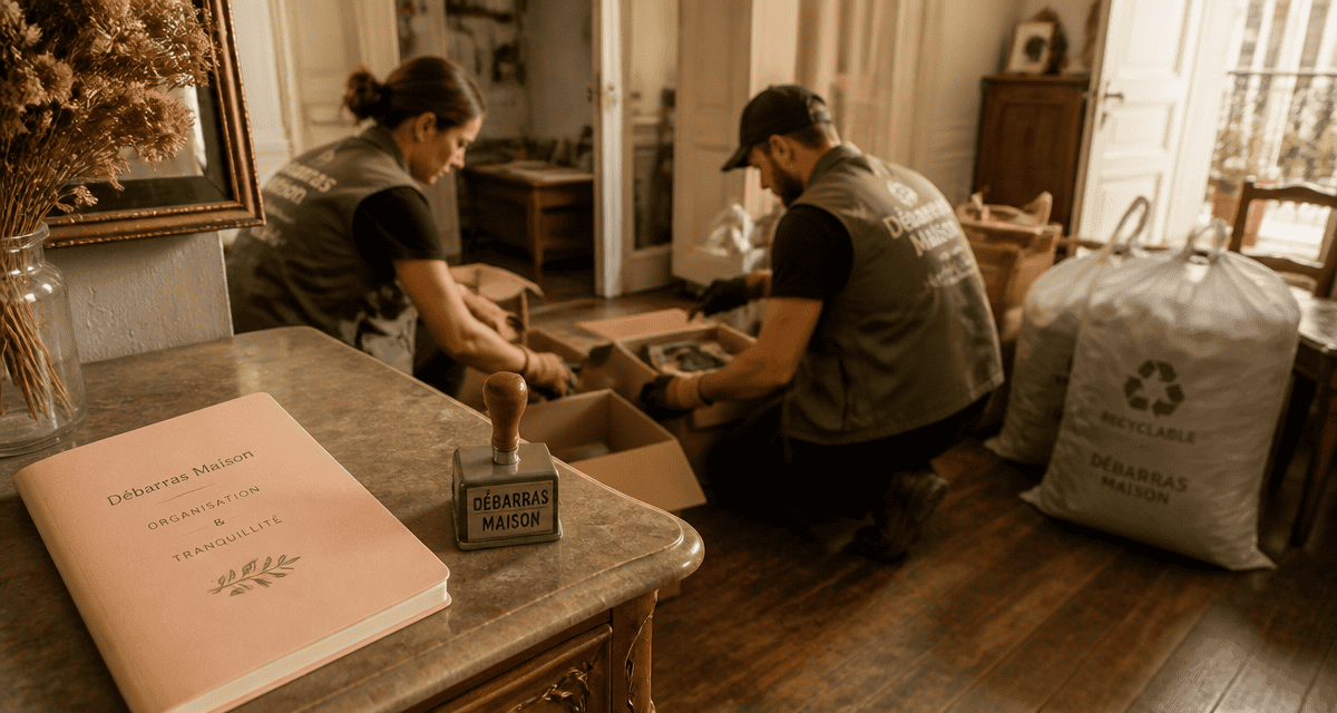 debarras maison tri cartons professionnels