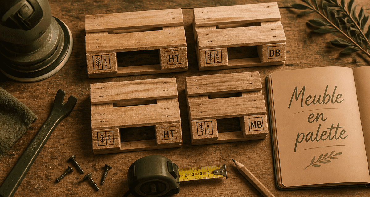 Fabriquer meuble palette marquages sécurité