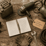 groupe electrogene chantier sur etabli avec outils