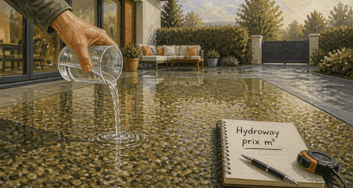 hydroway prix m2 sol drainant terrasse carrossable