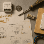 interrupteur sans fil schema branchement sur plan de travail