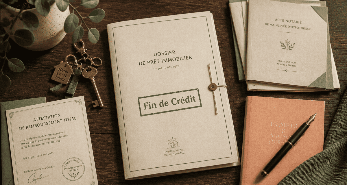 j ai fini de payer mon credit immobilier dossier et clé