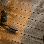 nettoyage terrasse bois savon noir avant après