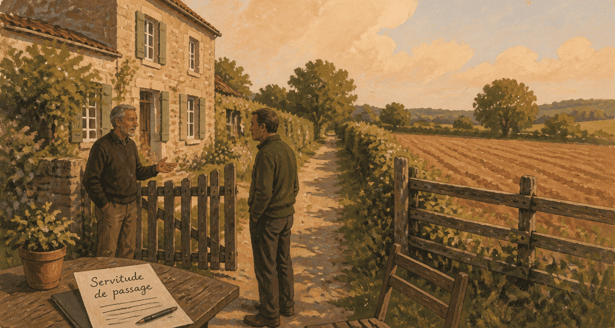 servitude de passage entretien chemin rural voisins