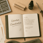 entretien climatiseur flat lay outils carnet