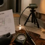 Fuite d'eau canalisation enterrée sous chape : solution sans casser, humidimètre et caméra