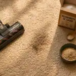 nettoyer une moquette bicarbonate terre de Sommières aspirateur